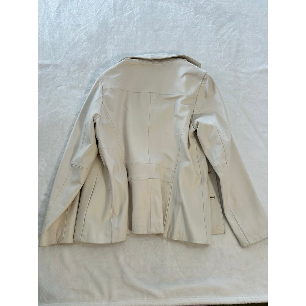 Wilsons Leather Womens Medium Jacket with Camel Lining and Snake Skin Pockets XC - Picture 5 of 16